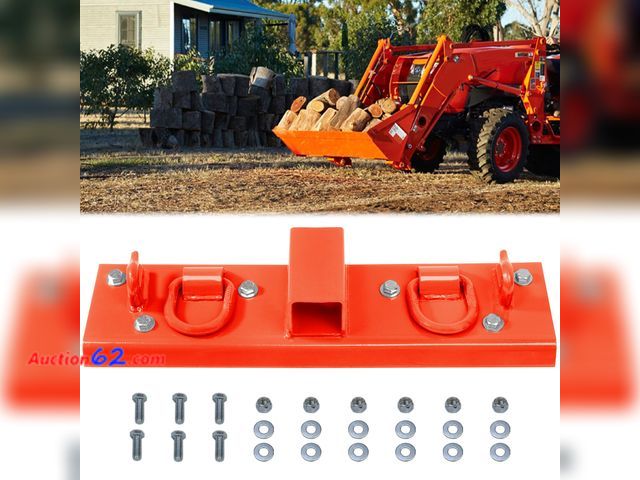 Lot 44-1606o - JY PERFORMANCE Tractor Grab Hooks Compact Tractor Bucket Hooks Bolt On Compatible with Kubota Tractor, Orange See All Photo's Not Tested App...