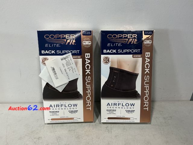 Lot 44-559j - Copper Fit Elite Back Support Adjustable See All Photo's Not Tested E-Commerce Return, A basic inspection has been given to this item. Sold ...