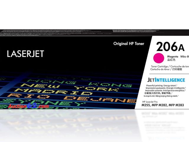 Lot 44-1591b - $98 Retail value- HP 206A Magenta Toner Cartridge | Works with HP Color LaserJet Pro M255, HP Color LaserJet Pro MFP M282, M283 Series | W21...