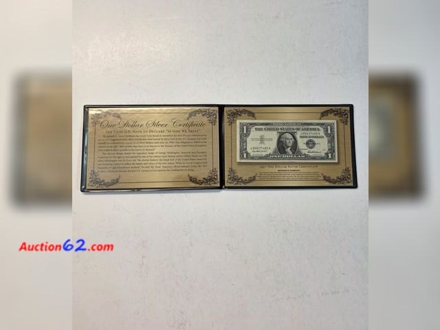 Lot 44-8366w - 1957 SERIES $1 SILVER CERTIFICATE. COMES IN A NICE DISPLAY FOLDER! - NT