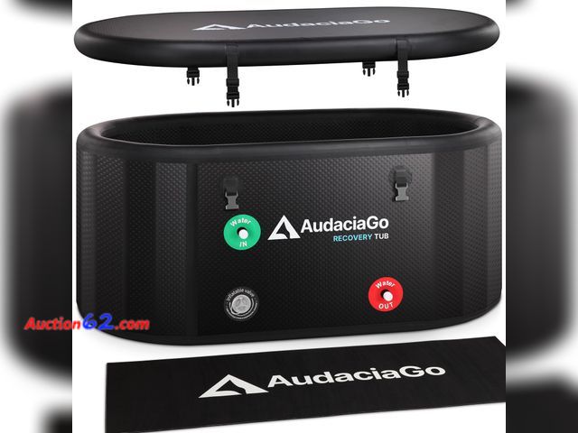 Lot 44-778w - $339.95 Retail price - XXL Ice Bath Tub for Athletes, Compatible with Water Chillers, 186-Gallon Inflatable Cold Plunge Tub with Insulated L...