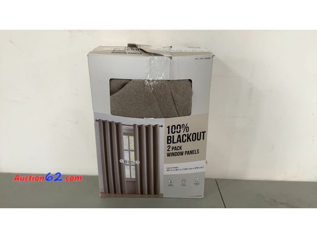 Lot 44-1666j - 2 Pack 100% Blackout Window Panels 52 x 84 in Not Tested See All Photo's E-Commerce Return, A basic inspection has been given to this item. ...