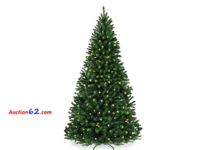 Lot 44-6952w - 4.5ft Pre-Lit Artificial Green Spruce Christmas Tree, w/Easy Assembly Appears New, A basic inspection has been given to this item. Sold AS-I...