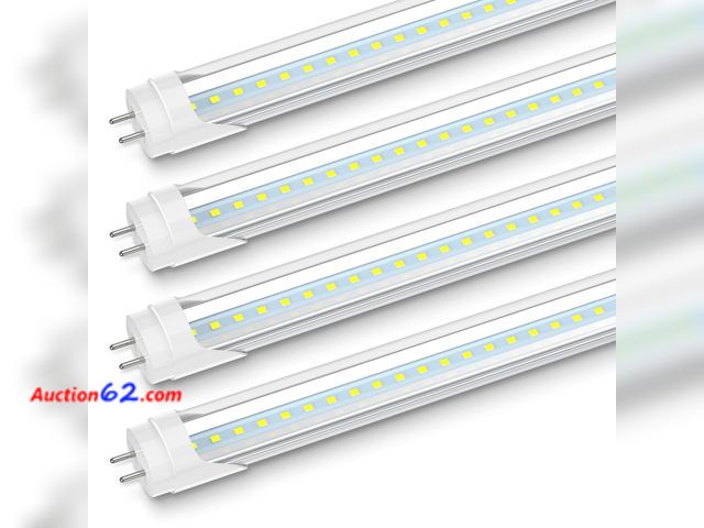 Lot 44-4075w - JESLED 2FT T8 LED Tube Light, 10W(24W Equiv.), 5000K Daylight, 1120LM, 24 Inch Type A+B LED Bulb, Plug &amp; Play or Ballast Bypass, Double-...