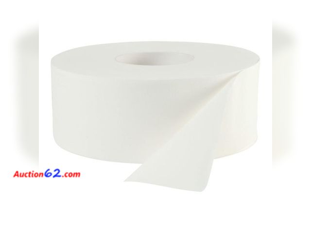 Lot 44-109b - Boardwalk 6100 JRT Bath Tissue, Jumbo, Two-Ply, 1000 ft, White (Case of 12) - Appears New, A basic inspection has been given to this item. S...