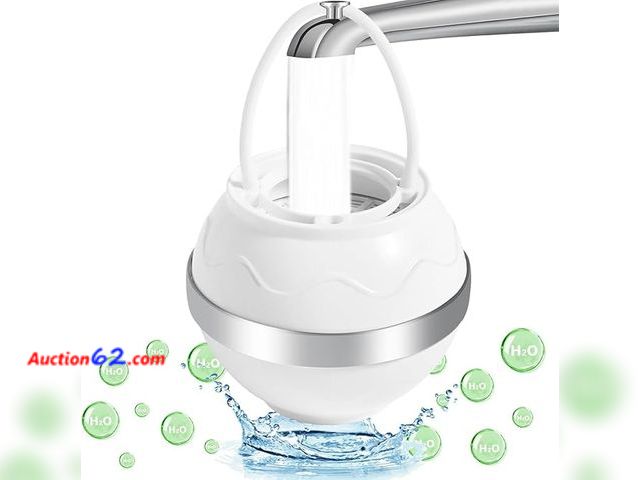 Lot 44-9068r - Bath Filter for Tub, Removes Contaminants, No BPA, 3000 Gal of Filtration, Shower Filter for Healthier Hair and Skin (White), 8 stages Appea...