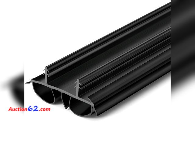 Lot 44-160 - Pushglossy 4 Pcs 36" Double Bubble Kerf Door Sweep 1-3/4" Wide Vinyl Weatherstrip Seal for Exterior Doors, Energy Efficient Draft Stopper, E...