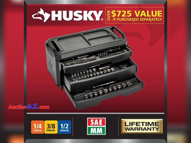 Lot 44-1846i - $99 Retail price - Mechanics Tool Set (280-Piece) Not Tested See All Photo's E-Commerce Return, A basic inspection has been given to this it...