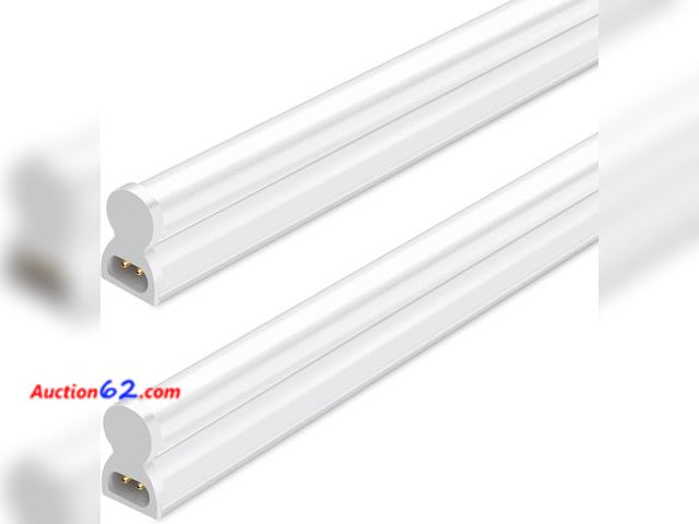 Lot 44-215m - hykolity 2 Pack T5 LED Shop Lights 4FT, 22W 2200LM 6500K Super Bright White See All Photo's Appears New, A basic inspection has been given t...