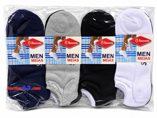 Lot 44-6045m - 12 pairs Amorarma MENS Socks, size: 40-46 Appears New, A basic inspection has been given to this item. Sold AS-IS. See All Photo's Not Teste...