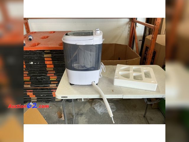 Lot 44-1160i - $79 Retail price - Sustainova Washing Machine SUS-MINIPWM-GY-1G E-Commerce Return, A basic inspection has been given to this item. Sold AS-I...