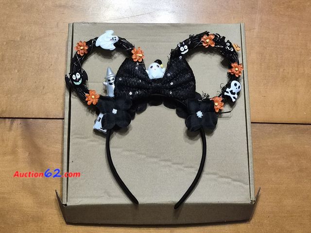 Lot 44-3019q - Halloween-themed Mickey Mouse ears - Light Up - See Pictures Appears New, A basic inspection has been given to this item. Sold AS-IS.