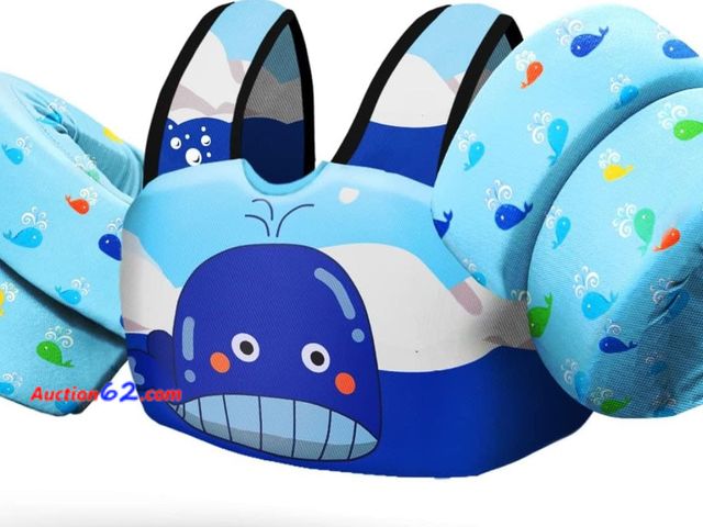 Lot 44-9008j - Chriffer Kids Swim Vest Life Jacket, 33-55 Ibs. Appears New, A basic inspection has been given to this item. Sold AS-IS.