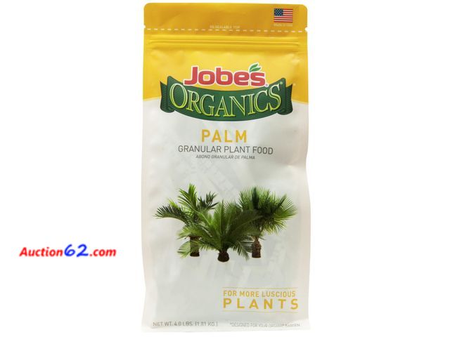 Lot 44-4073m - Jobe’s Organics Granular Fertilizer, Organic Fertilizer for Palm Trees and Plants, 4 lbs Bag See All Photo's Not Tested Appears New, A basic...