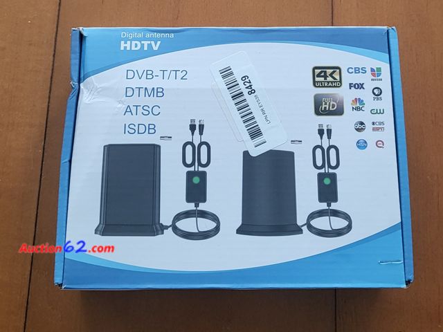 Lot 44-3008b - One Digital Antenna HDTV - DVB-T/T2, DTMB, ATSC, ISDB - Ecommerce Return - See Pictures 2. E-Commerce Return, A basic inspection has been gi...