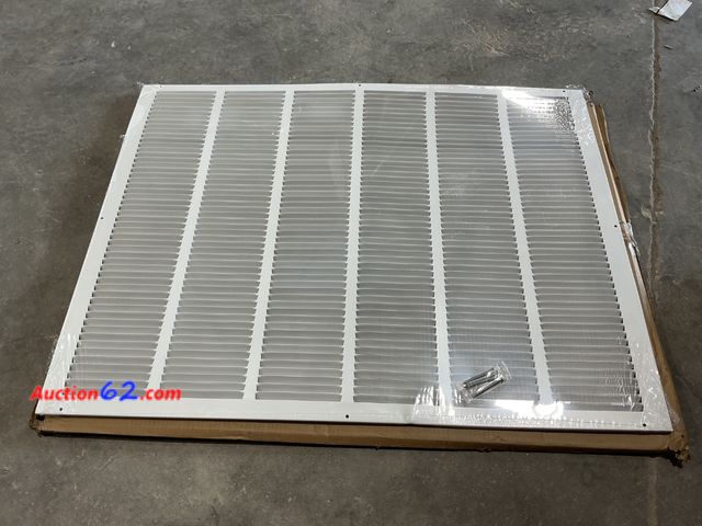 Lot 44-414w - $108.44 Retail price - HVAC Premium 34'' x 26'' [Duct Opening] Flat Stamped Steel Return Air Grille - Sidewall and Ceiling - HVAC Vent Duct ...