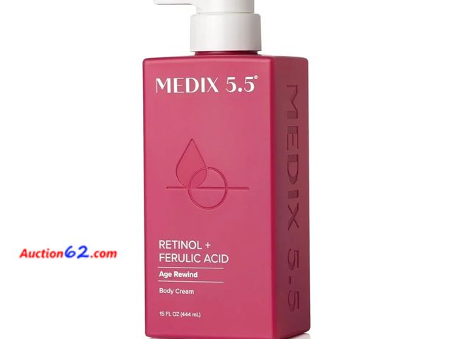 Lot 44-6562p - Medix 5.5 Retinol Body Lotion Firming Moisturizer | Crepey Skincare Treatment | Retinol Body Cream | Anti Aging Firming Cream For Women Targ...