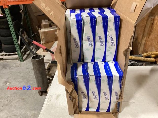 Lot 44-110b - Surpass 21340 Facial Tissue, 2-Ply, Flat Box- Missing Boxes  - Ecommerce Return, A basic inspection has been given to this item. Sold AS-IS.