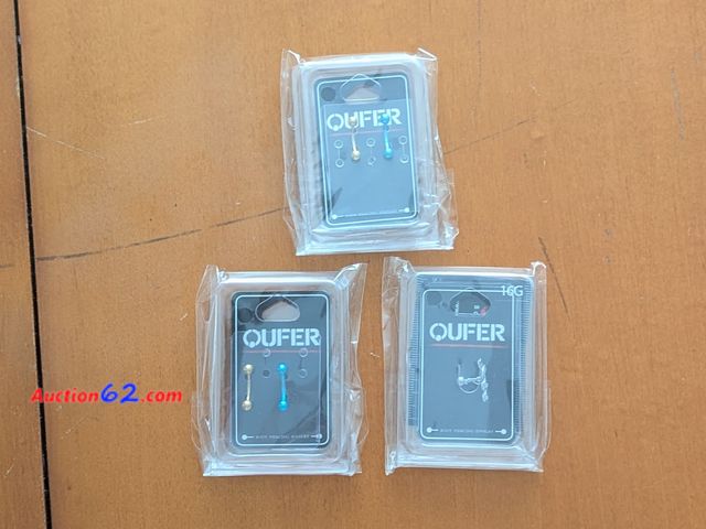 Lot 44-3079g - Lot of 3 - OUFER Body Jewelry - New in Sealed Packages - See Pictures Appears New, A basic inspection has been given to this item. Sold AS-I...