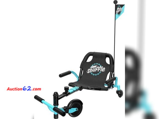 Lot 44-146g - (Missing (2) Back Wheels) Crazy Cart Shuffle by Razor – Kid-Powered Drifting Go-Kart for Ages 4+, Crazy Cart Drift Bar Technology, Adjustabl...