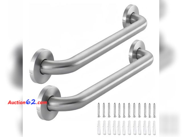 Lot 44-2619w - $79.69 Retail price - Stainless Steel Bathroom Safety Shower Grab Bar, Anti Slip Bathtubs Grab Bars,Toilet Assist Saft Handle Handrail ADA C...