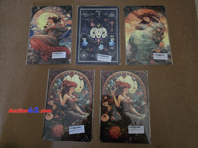 Lot 44-6517k - Lot of 5 8x12in Metal Signs, Various Pictures Appears New, A basic inspection has been given to this item. Sold AS-IS.