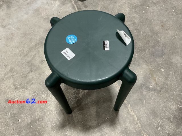 Lot 44-222e - Round Accent Patio Stool Made with Recycled Plastic See All Photo's E-Commerce Return, A basic inspection has been given to this item. Sold ...