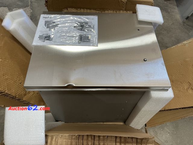Lot 44-146m - $755.99 Retail price - (Missing Handle) SUNSTONE DE-TRD18 Designer Series Raised Style Single Bin Trash Drawer, 18", Stainless Steel See All...