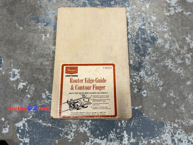 Lot 44-1595t - Sears Craftsman Router Edge Guide &amp; Contour Finger - Versatile Tool Not Tested See All Photo's