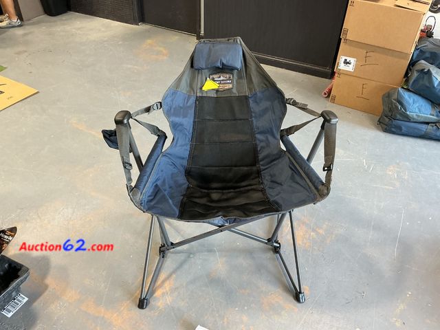 Lot 44-506e - Tommy Bahama Swing Hammock Camping Chair with Carry Bag E-Commerce Return, A basic inspection has been given to this item. Sold AS-IS. See A...