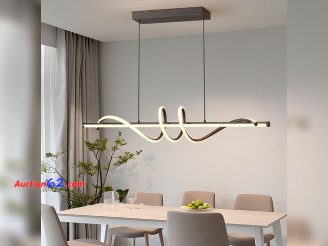Lot 44-1520o - $109.99 Retail price - Zihoi Modern LED Pendant Lights, Ceiling Chandelier Dimmable with Remote Control 3000k-6000K Adjustable Color Tempera...
