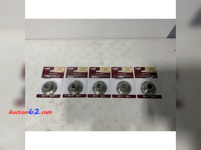 Lot 44-686i - Lot of (5) National Hardware Wall Door Stop - prevents damage Appears New, A basic inspection has been given to this item. Sold AS-IS. See A...