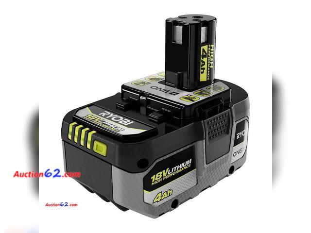 Lot 44-194g - Retail of $119- Ryobi One+ 4.0 Ah Lithium-Ion High Performance Battery PBP004 Appears New, A basic inspection has been given to this item. S...