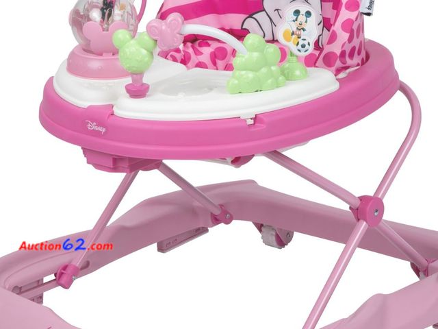 Lot 44-1659m - $79.97 Retail price - Disney Baby Minnie Mouse Baby Walkers and Activity Center, Pink Glitter Music and Lights Walker See All Photo's Not Te...