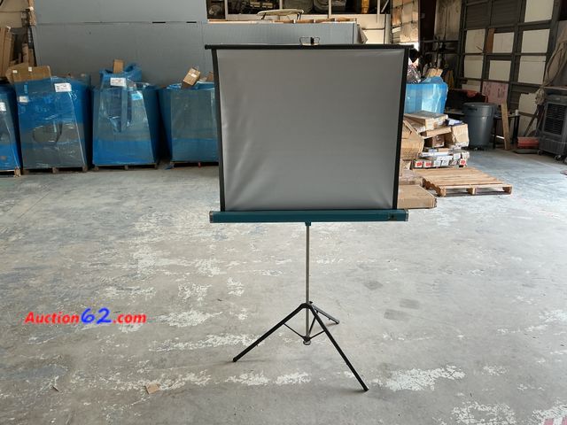 Lot 44-1148o - Lot of (1) Projector Screen with Stand- Seller States tested &amp; working- Not Tested By Auction62 Used See All Photo's