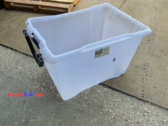 Lot 44-173e - Brightroom Wheeled Latching Storage Tote 32 Gallon White See All Photo's E-Commerce Return, A basic inspection has been given to this item. ...