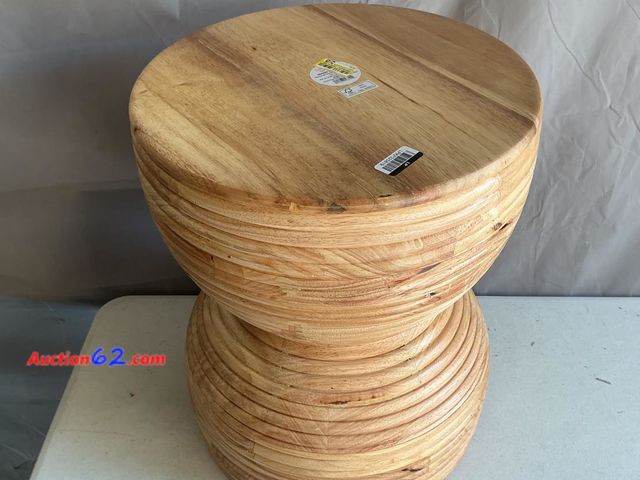 Lot 44-277M - Target Rubberwood Cylinder Accent Table Stool See All Photo's E-Commerce Return, A basic inspection has been given to this item. Sold AS-IS.