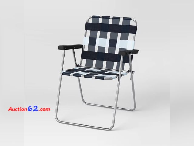 Lot 44-182p - Retail of $30- Webstrap Folding Patio Chair - Room Essentials™ Appears New, A basic inspection has been given to this item. Sold AS-IS.