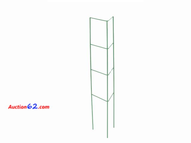 Lot 44-7197j - Lot of (5) Panacea 33"H tall garden Trellis, vegetable corner trellises, green  Appears New, A basic inspection has been given to this item....