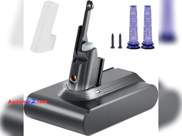 Lot 44-3021t - Battery Replacement for V7, 21.6V 6500mAh Li-ion Battery Compatible with SV11 V7 Motorhead V7 Animal V7 Extra V7 Mattress V7 Absolute V7 Tri...