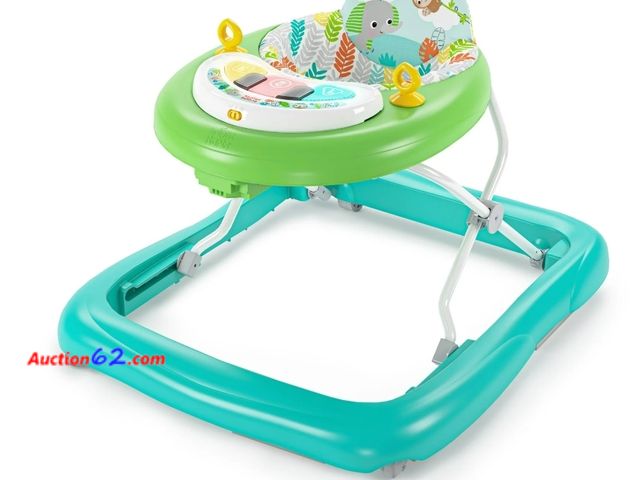 Lot 44-7425o - Bright starts tiny trek 2-in-1 baby activity walker, jungle vines - unisex 6 months+ Appears New with box damage