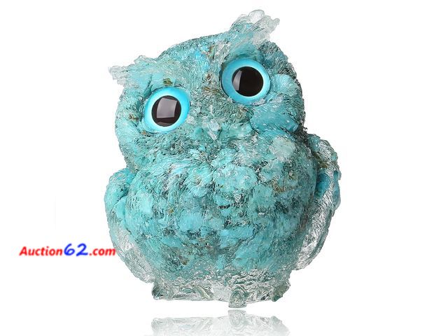 Lot 44-9243 - ZHIYUXI 2.4" Amethyst Owl Statue Purple Figurines Owl Decor Healing Crystals Gemstones Women Mens Gifts Reiki Spiritual Energy Balance Appea...
