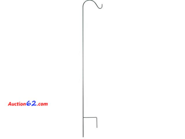Lot 44-7186j - Lot of (2) Panacea 48 inch single Shepherd hook, black E-Commerce Return, A basic inspection has been given to this item. Sold AS-IS.