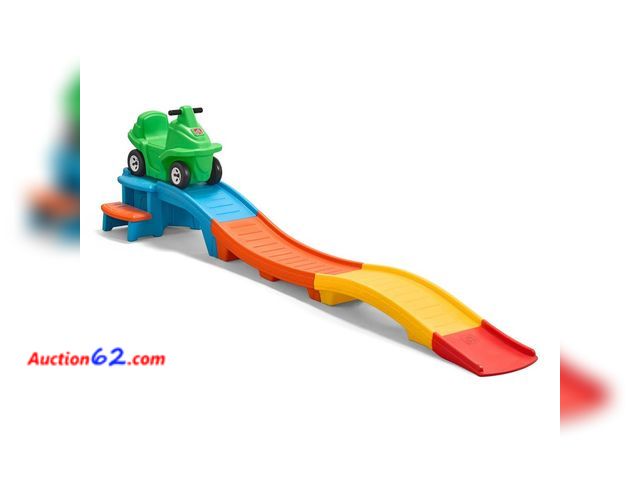 Lot 44-1763j - $159 Retail price - Step2 Racing Green up &amp; Down Roller Coaster Ride-on Not Tested See All Photo's Appears New, A basic inspection has b...