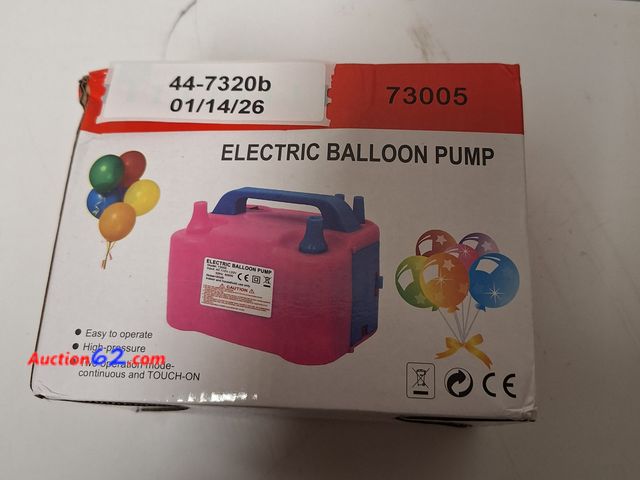 Lot 44-7320b - Electric balloon pump  Appears New, A basic inspection has been given to this item. Sold AS-IS. Not Tested