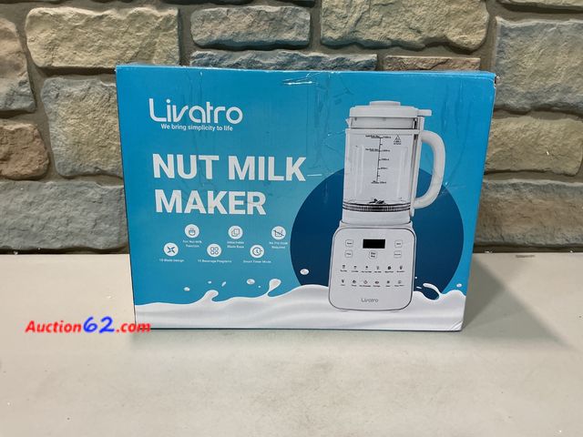 Lot 44-1858e - $149.99 Retail price - 50.73oz Nut Milk Maker Machine: 12-in-1 Automatic Soy Milk Maker with Detachable Design, Homemade Juice,Almond,Oat Mi...