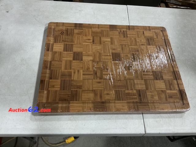 Lot 44-1106 - Socisen Bamboo Cutting Board with Juice Groove See All Photo's Not Tested Appears New, A basic inspection has been given to this item. Sold ...