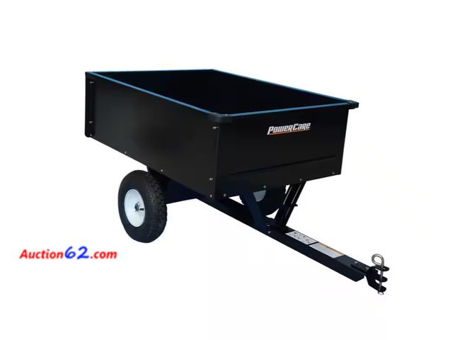 Lot 44-14g - Retail value $199- 10 cu. ft. Lawn Mower Dump Cart with Wheels Appears New, A basic inspection has been given to this item. Sold AS-IS. See ...
