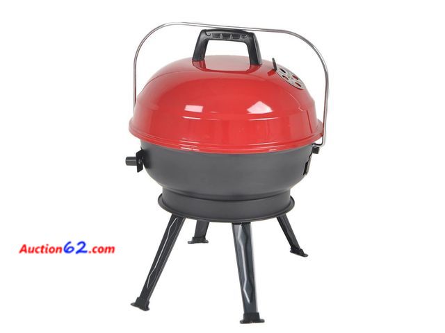 Lot 44-825f - 14 in Portable Charcoal Grill Red/Black Sold by ChoyceWear-OL E-Commerce Return, A basic inspection has been given to this item. Sold AS-IS....