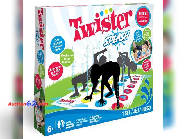 Lot 44-1994o - Hasbro Twister Splash – Summer Toys for Kids, 68 x 52 inches Not Tested See All Photo's Appears New with box damage